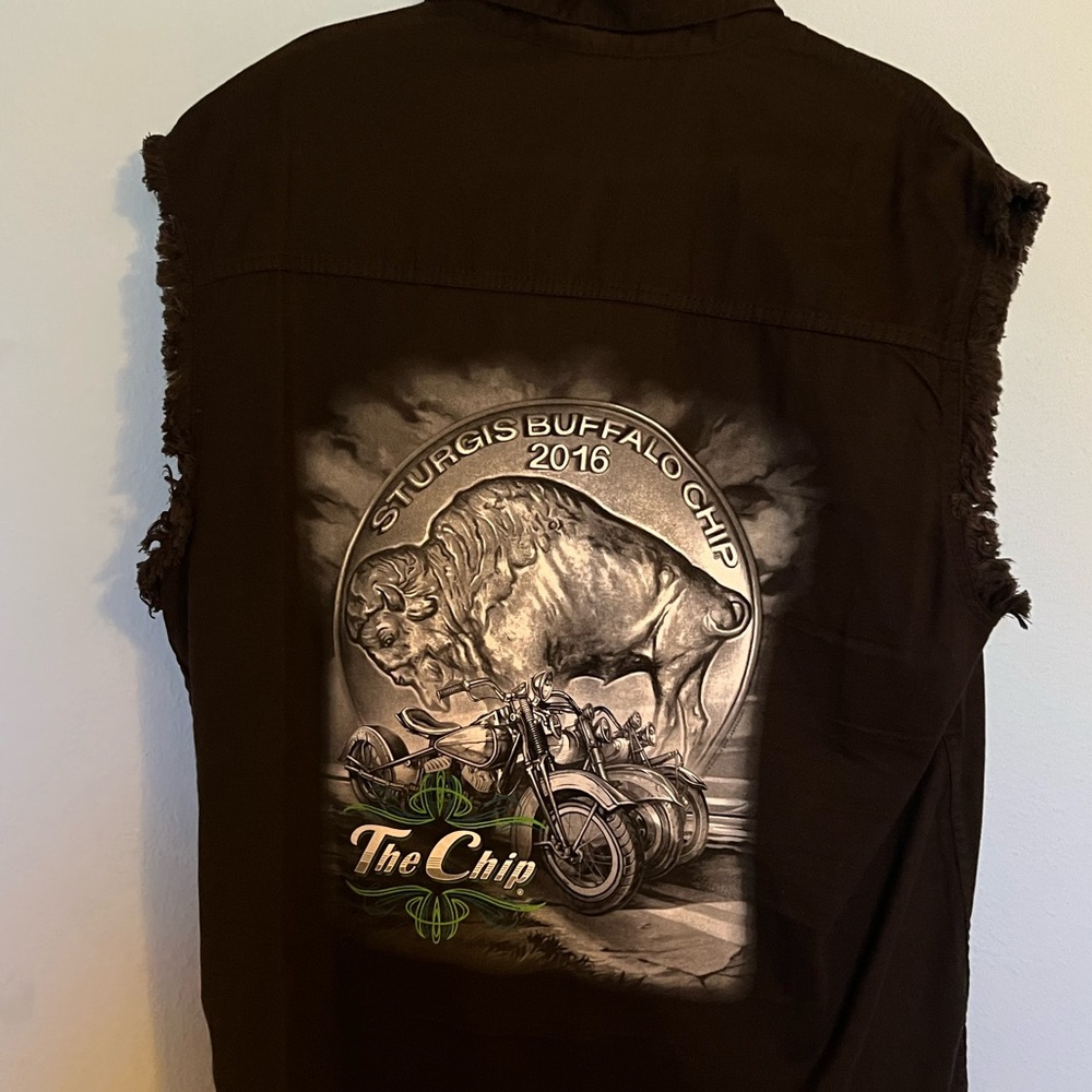 Sturgis motorcycle black tank
